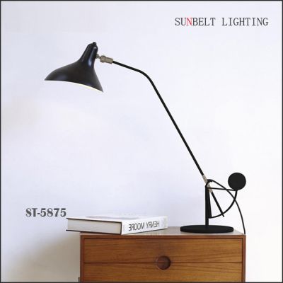 Button swtich table lamp