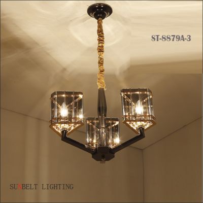 Triangle shaped glass lamp