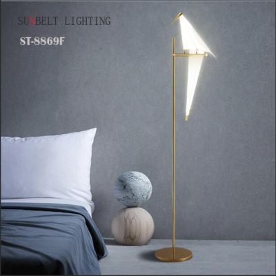 Bird floor lamp